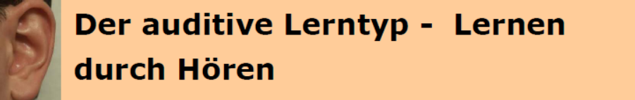 Der auditive Lerntyp - Lernen durch Hören