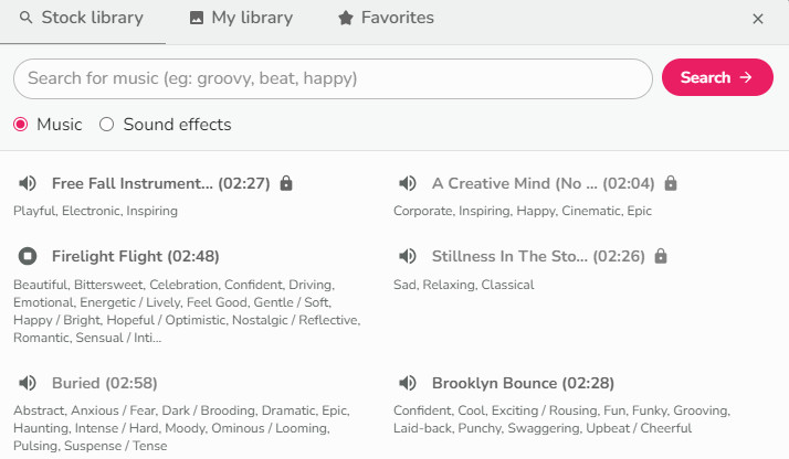 hintergrundmusik in das Video einfuegen - fliki AI