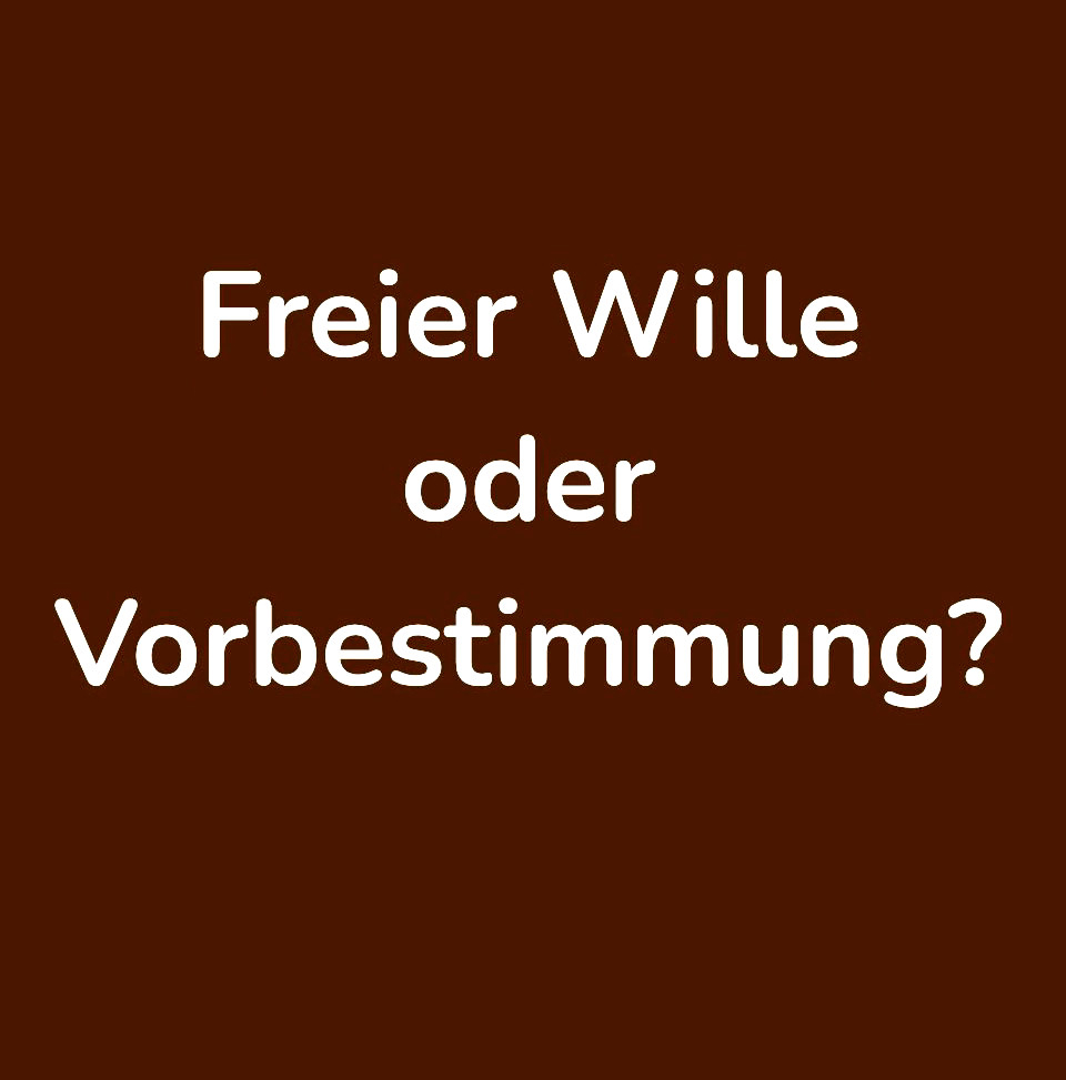 Haben wir einen freien Willen, oder sind unsere Handlungen vorbestimmt