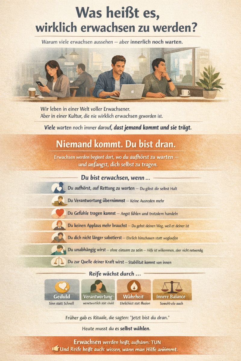 Wie wird man reif ?Was bedeutet Erwachsen werden?