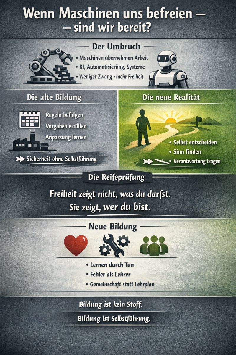 Die eigentliche Reifeprüfung heißt Freiheit