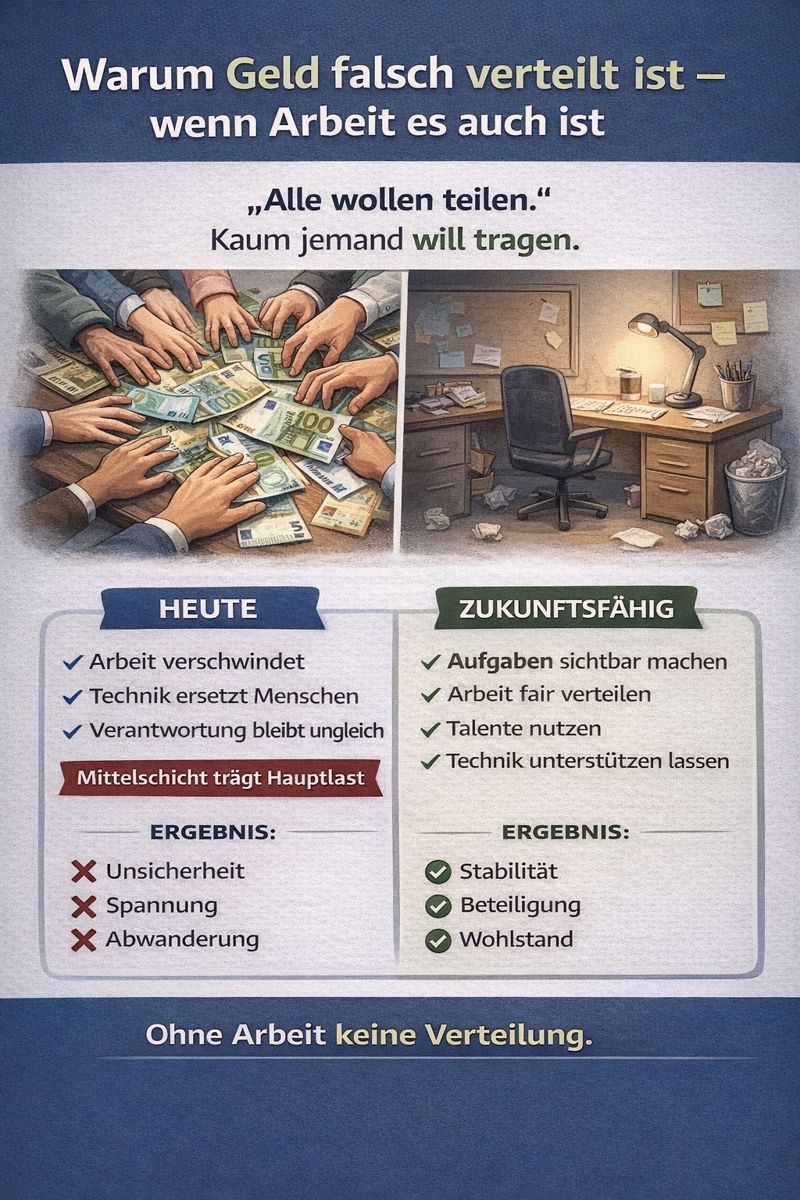 Warum Geld falsch verteilt ist – wenn Arbeit es auch ist 1