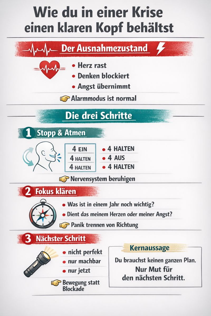 Wie du in einer Krise einen klaren Kopf behältst