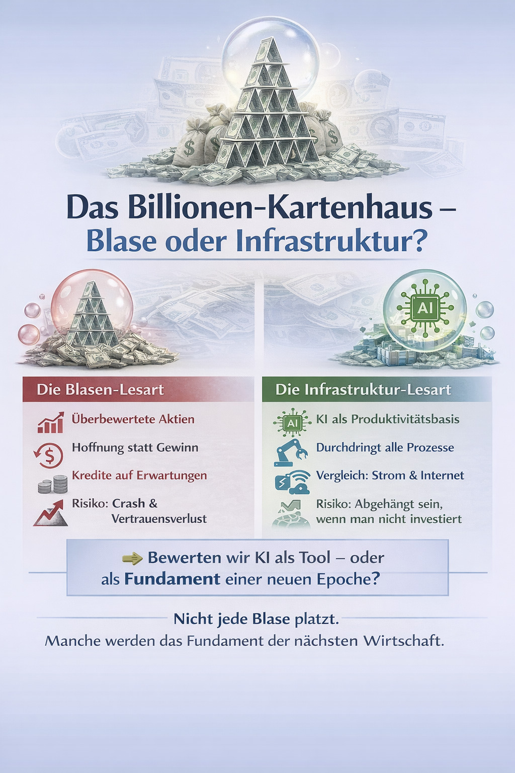Das Billionen-Kartenhaus – Blase oder Infrastruktur