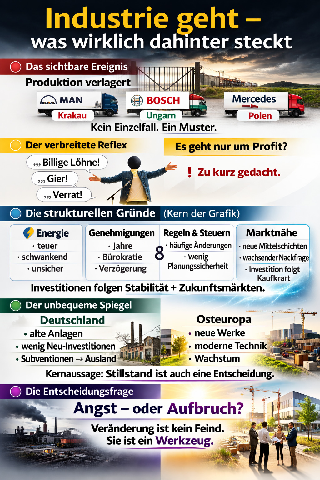 MAN, Mercedes, Bosch wandern ab - Geht es da wirklich nur um mehr Profite