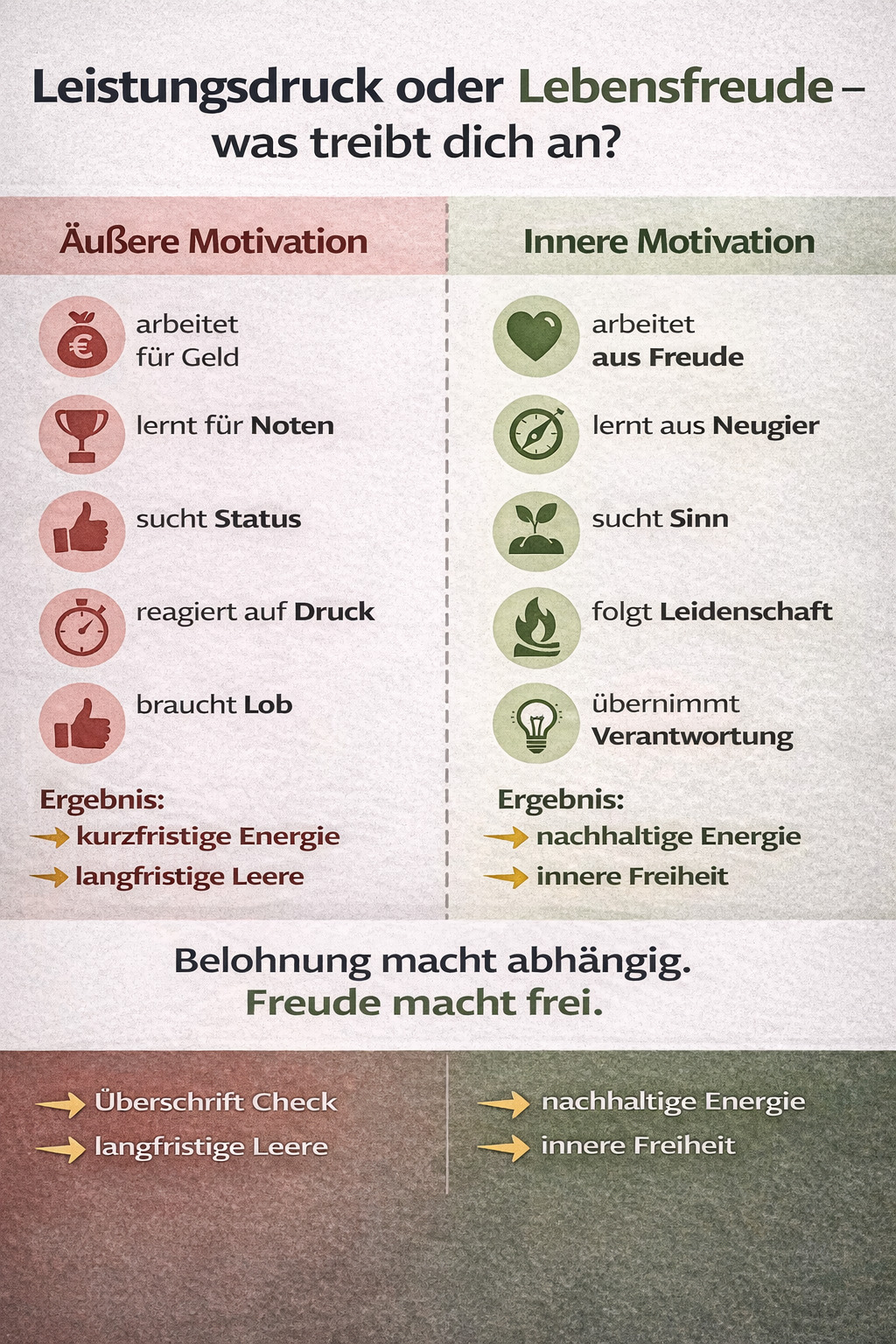 Was motiviert uns Lebensunternehmer?