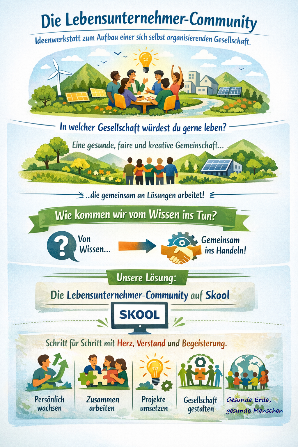 Lebensunternehmer-Community Gemeinsam in die Zukunft