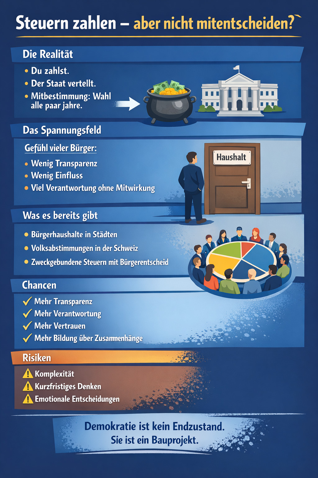 Mitgestalten statt nur Steuern und Abgaben bezahlen
