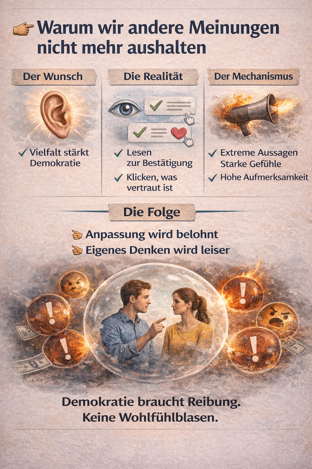 Viele lesen nicht um Neues zu erfahren – sie suchen Bestätigung