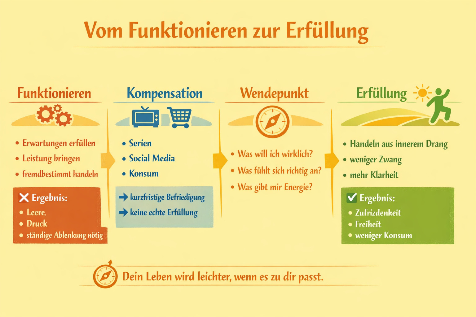 Vom Funktionieren zur Erfüllung