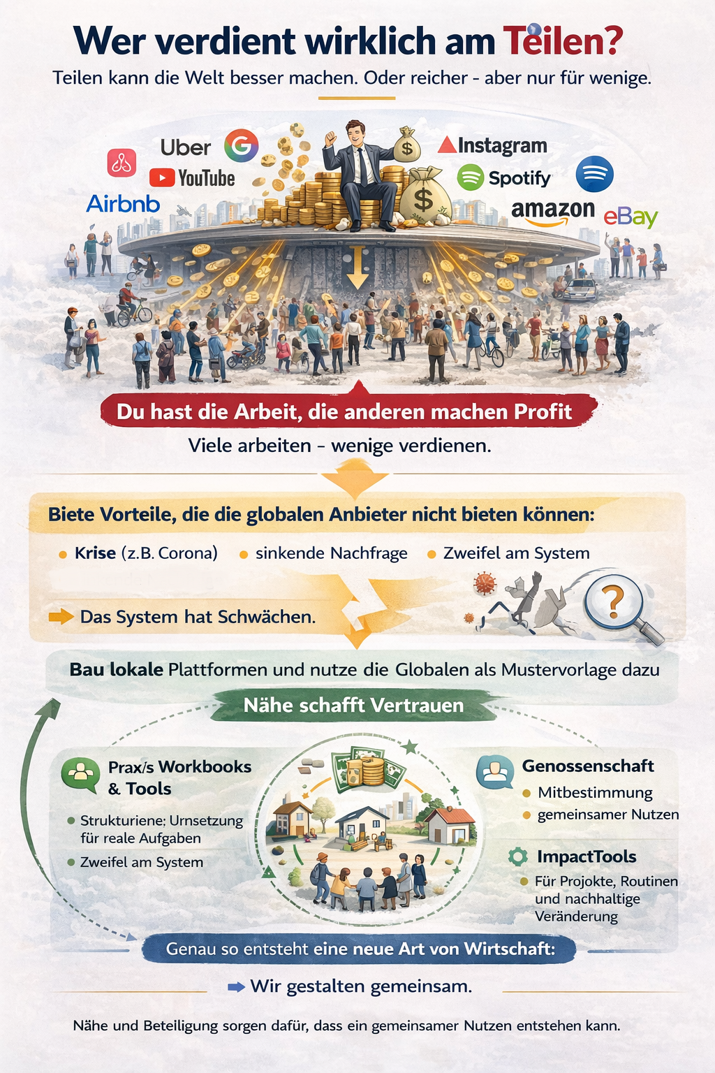 Wer profitiert wirklich vom Teilen