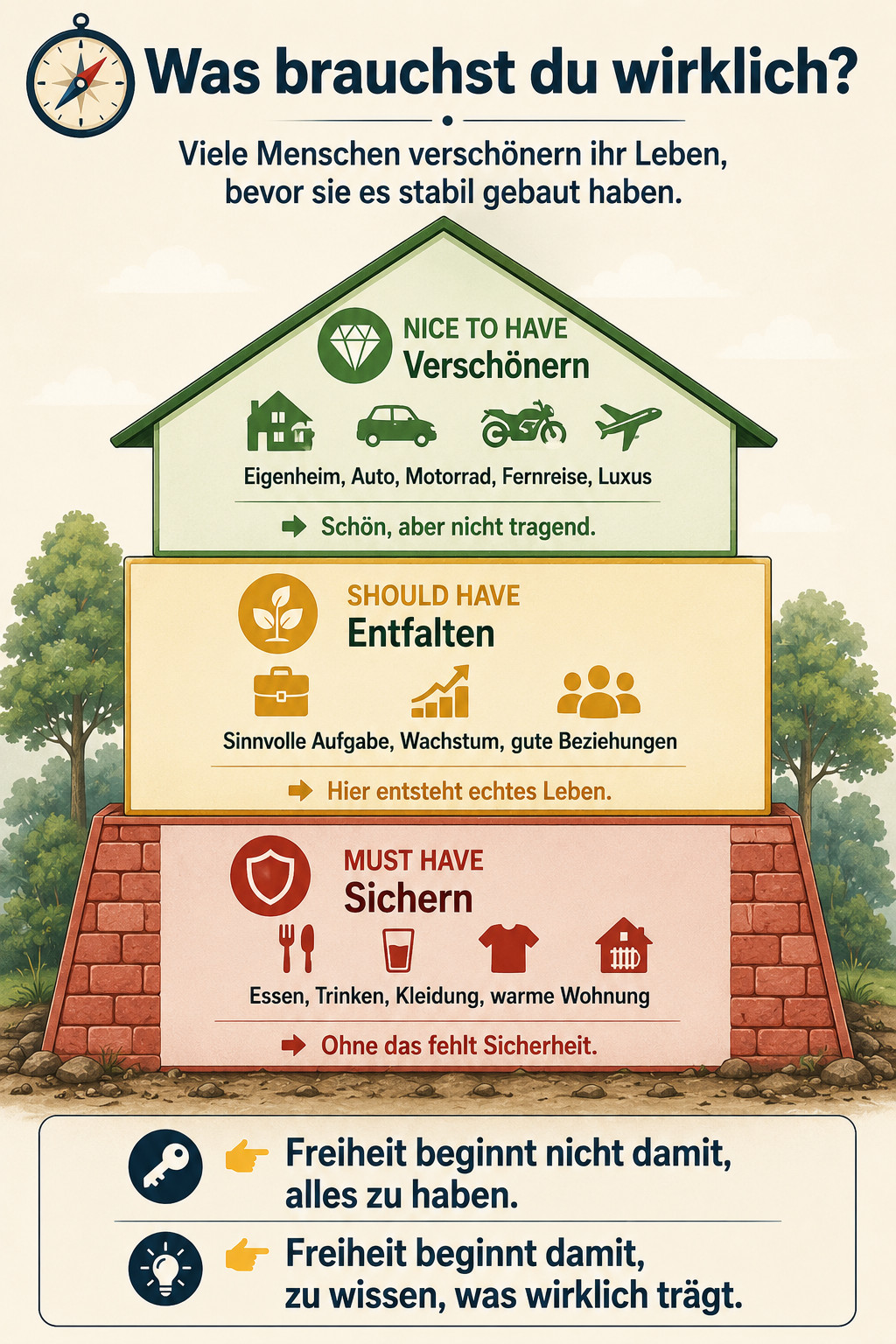 Was brauchst du wirklich