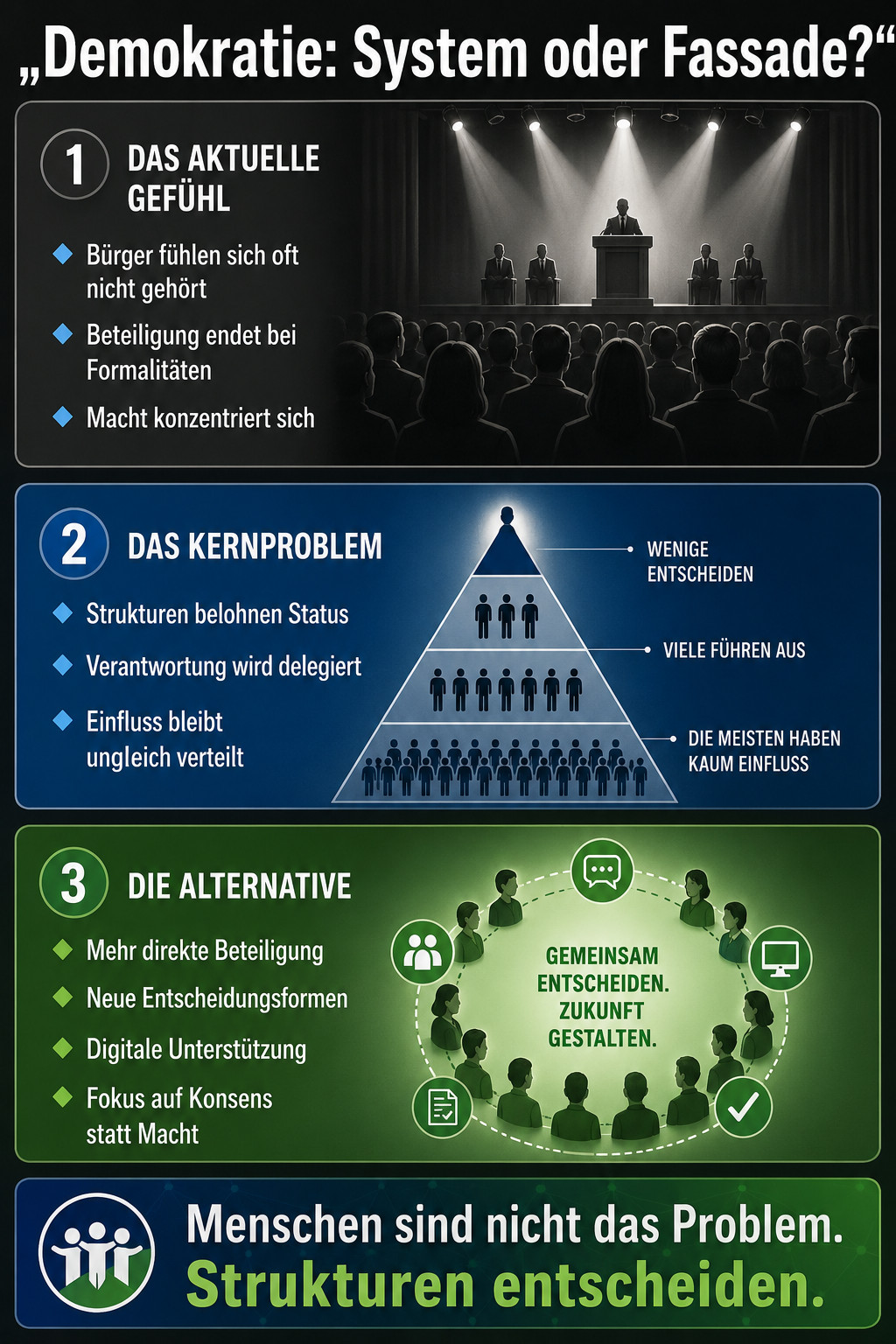 Demokratie System oder Fassade