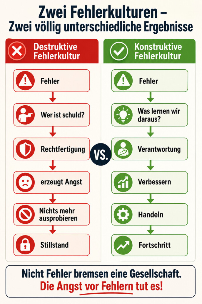 destruktive versus konstruktive Fehlerkultur