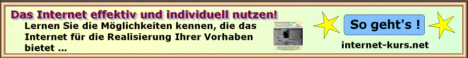 Lehrgang - Das Internet effektiv und individuell nutzen